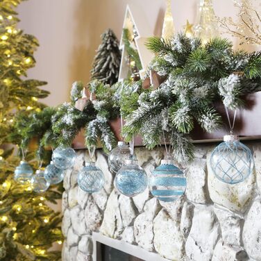 Набір прикрас на ялинку Sea Team 60 мм, 30 шт., блакитний (6CM-C)