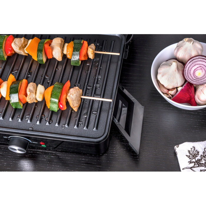 Електричний контактний гриль Eldom SVAD, складаний, сріблястий/сірий, 2000 Вт