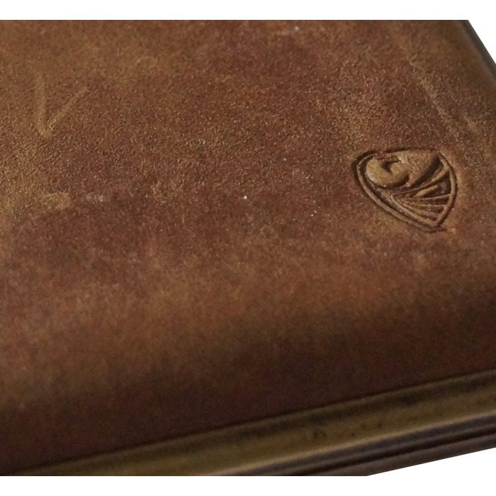 GERMANUS Cigarette Case, Made in Germany, Wild Rind (Wild Bull), brown, 100 mm