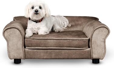 Диван для домашніх тварин MG Design темно-зелений – стабільний дерев'яний каркас, м'яке оздоблення, легко чиститься. Підходить для собак та котів, збірно-розбірний. Темно-зелений, W12 (Сірий – W04)