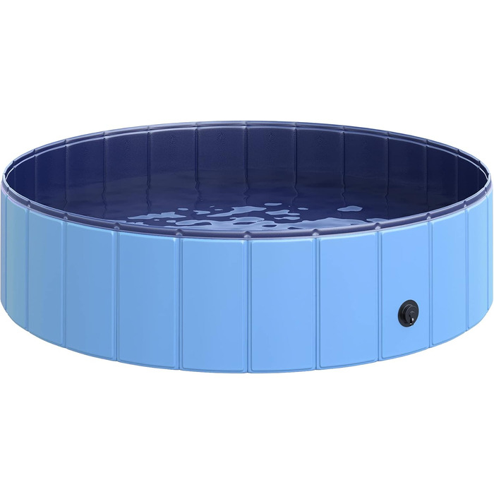 PawHut Dog Bath Tub Dog Pool Bathtub Swimming Pool Water Pool for Dogs 120 x 30 cm