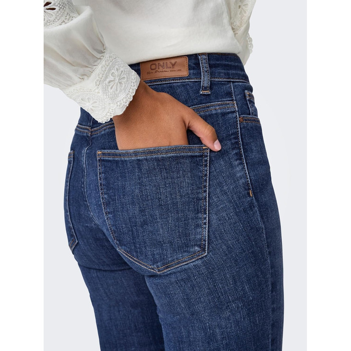 Джинси жіночі кльош ONLY Konroyal Dark Blue Denim, розмір S/34L