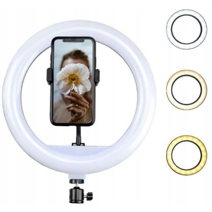 Кільцева лампа Ring LED для фото, відео, селфі та макіяжу, штатив 220 см