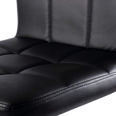 Dibea 2-Piece Swivel Bar Stools with Adjustable Height & Footrest - Black, Up to 130kg Capacity