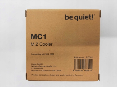 Радіатор be quiet! MC1 для SSD M.2 2280, алюміній, чорний
