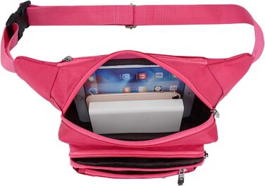 Водонепроникна поясна сумка для чоловіків та жінок, спортивна, для бігу, піших прогулянок, велосипедна, для ножа та туристичного інструменту (Рожевий колір)