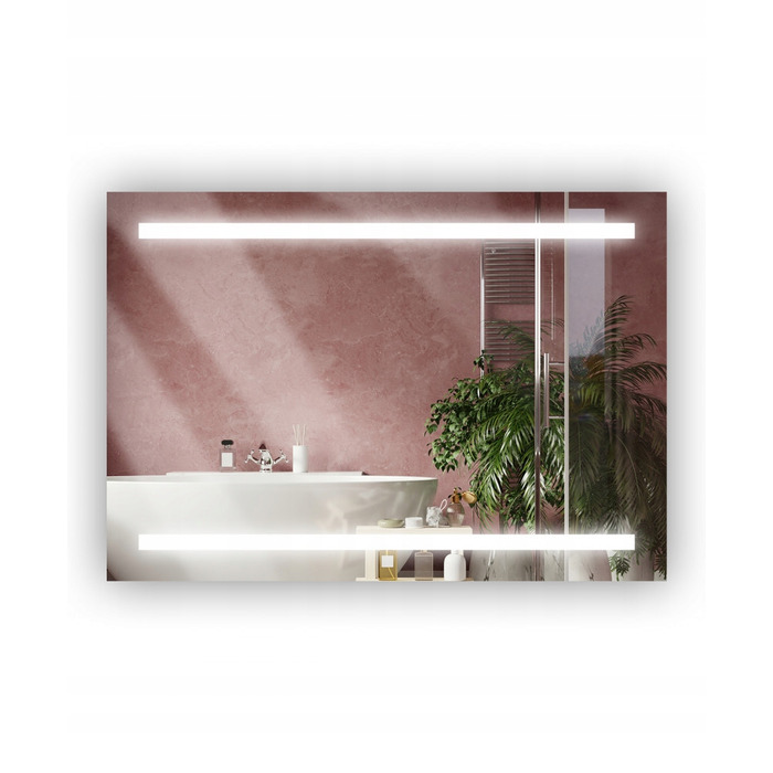 LED-дзеркало у ванну кімнату 80x60 з сенсорним вимикачем