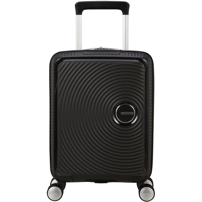 Чемодан American Tourister Hartschalenkoffer 77 см, великий, з 4 колесами, TSA-замок, розширюваний, легкий, 97/110 л, чорний (Bass Black)