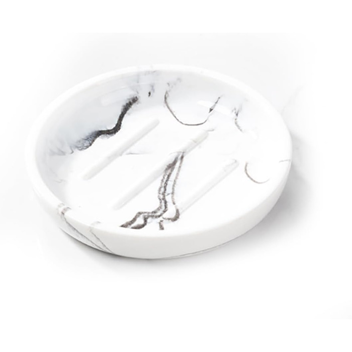 Підставка для мила MYLERCT для ванної кімнати та кухні, 11.5 x 10 см, з антиковзними наклейками, з імітацією мармуру