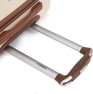 Набір валіз-ролерів (3 шт): M, L, XL, білий, з коліщатками 360°, замком, зручною ручкою. Elfenbeinweiß