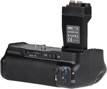 Акумуляторний хватка (Battery Grip) для Canon EOS 700D, 650D, 600D, 550D сумісний з BG-E8, чорний