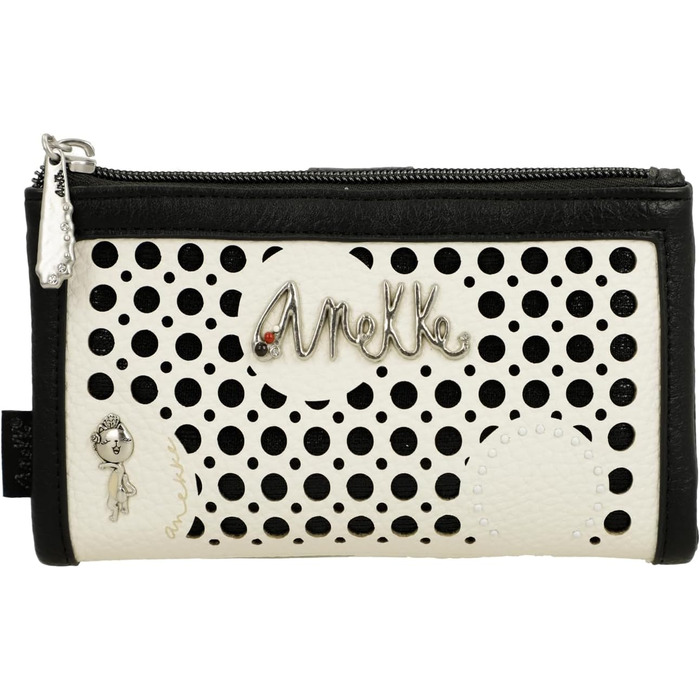 Anekke Alma RFID Wallet, Protection and Elegant Style, Spacious Compartments and Zipper, Dimensions: 18 x 10 x 2 cm, Wallets for Women, Multicolor