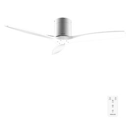 Стельовий вентилятор Cecotec EnergySilence Aero 5400 Classic 132 см: тихий DC-мотор, 6 швидкостей, пульт, таймер до 8 годин, білий колір
