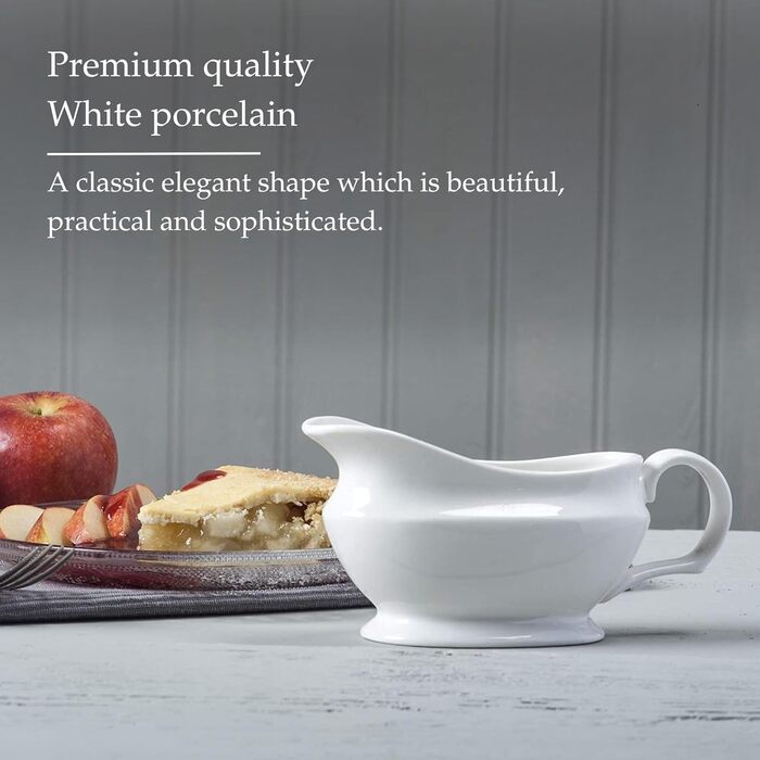 WM Bartleet & Sons 1750, T404, two porcelain sauce dishes, white, 500 ml