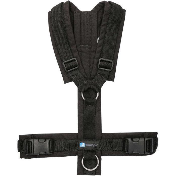 Шлейка для собак Anny-X Brustgeschirr Fun чорного кольору, розмір XL-короткий (обхват грудей 78-96 см)