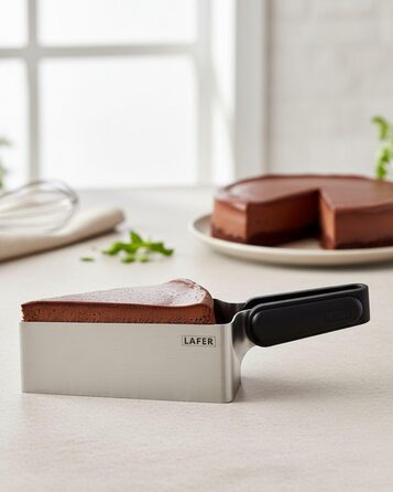 Тортєвий сервер Johann Lafer Turbo з нержавіючої сталі | Ергономічна ручка та сплющені дроти для легкості | Преміум якість, швидкість та насолода