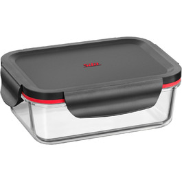 Silit Storio Контейнер для зберігання з кришкою, 18 x 13 см - скло, герметичний, для миття в посудомийній машині, для мікрохвильової печі та духовки