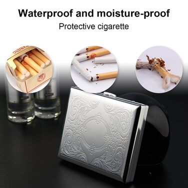 Металеве тютюноприладдя XPE Silver - тютюнониця для сигарет, срібна