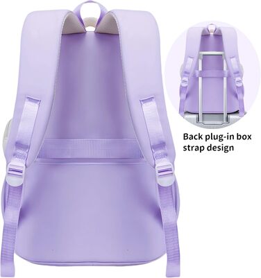Шкільний рюкзак Aryan для жінок, підліток, дівчата, хлопці. Легкий, з відділенням для ноутбука, для подорожей, навчання, роботи (фіолетовий)
