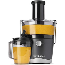 NutriBullet Juicer, Cold Press Juicer, Fruit and Vegetable Extractor, Fruit Juice Press, Daily Use, Easy to Clean, 1.5L Pulp Container, NBJ100G, Black Centrifuge
