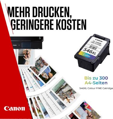 Кольоровий картридж Canon CL-546XL High Yield (покращена ємність), оригінальний, екологічна упаковка