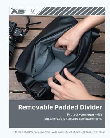 Чохол-сумка на плече для камери LLANO для DSLR/беззеркальних камер, зелений