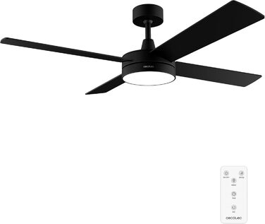 Стельовий вентилятор Cecotec Aero 5200 Line з пультом, LED підсвіткою, таймером та функцією зими, 132 см, 60 Вт, чорний