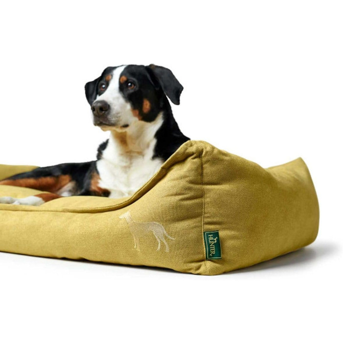 Собачий ошийник HUNTER EIBY, самоочищення, технологія Easy Clean, легкий у догляді, (M, жовтий)