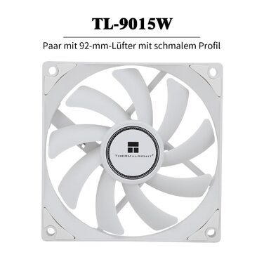 Thermalright AXP90-X53: Низькопрофільний кулер для CPU з білим вентилятором TL-9015w, 53 мм, для AMD AM4/Intel 1700/1150/1151/1155/1156/1200