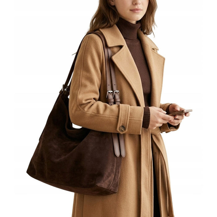 Сумка Terra Moda з екозамші, коричнева