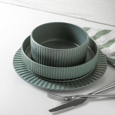 Посуд Christian Siriano Lusso 16 предметів, кераміка, білий - сервіз на 4 особи