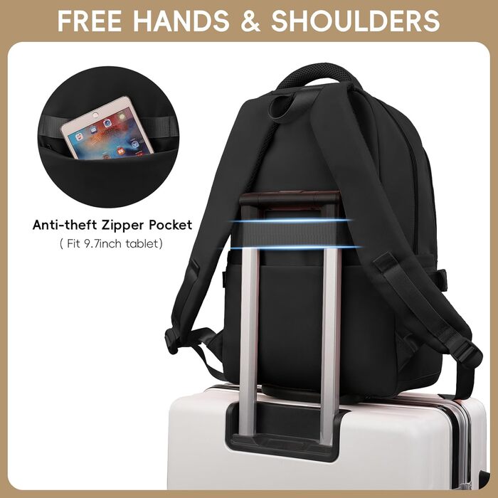 Шкільний рюкзак для підлітків, 2025 рік, для школи, гімназії, старшої школи, 26L, чорний