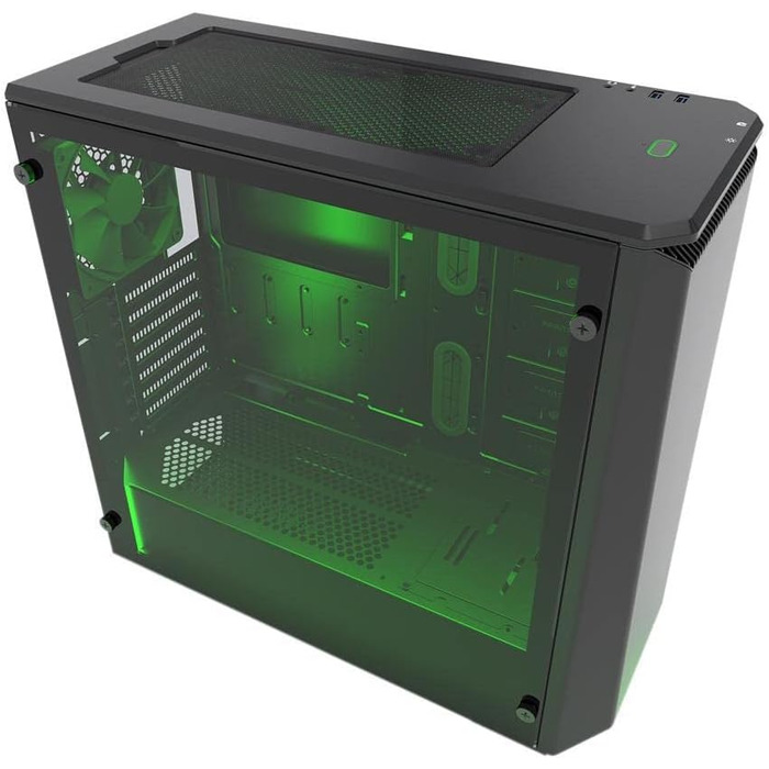 Корпус Phanteks Eclipse P400 Steel ATX Mid Tower чорного кольору з темперованим склом