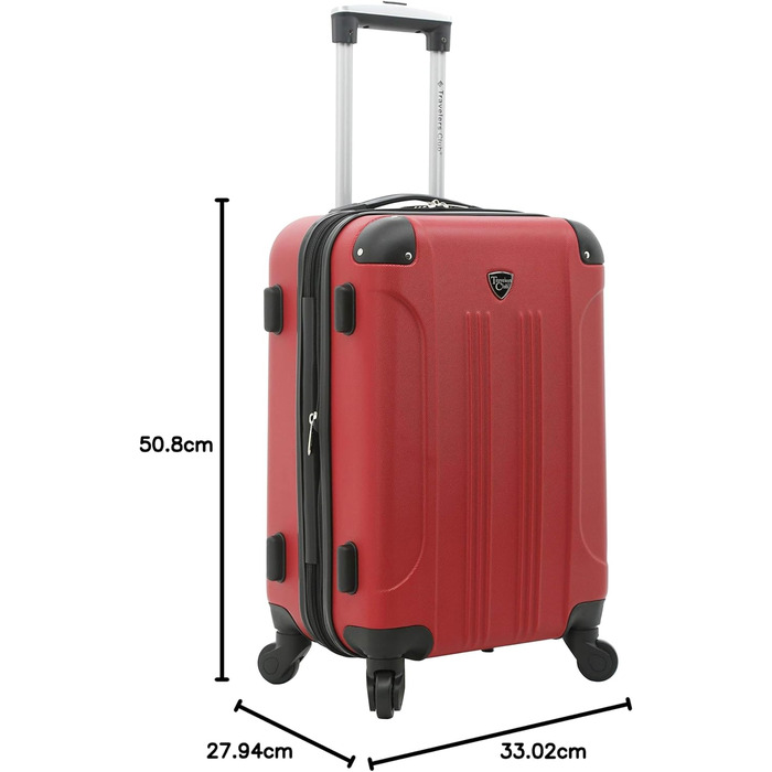 Набір валіз Travelers Club Chicago Hardside Spinner (3 шт.) – розширювані, блакитно-зелені, з колекції 'Trace of Paradise'