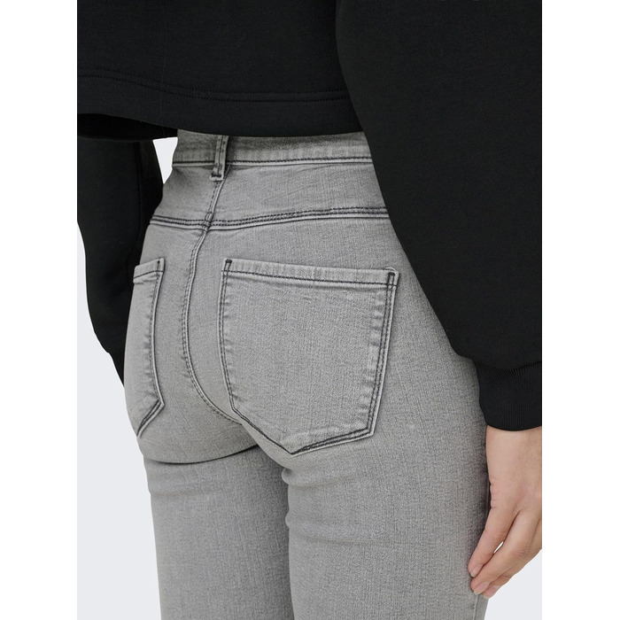 Джинси жіночі Only Skinny DNM NOOS блакитні, базові, стрітстайл (S / 32L, світло-сірий денім)