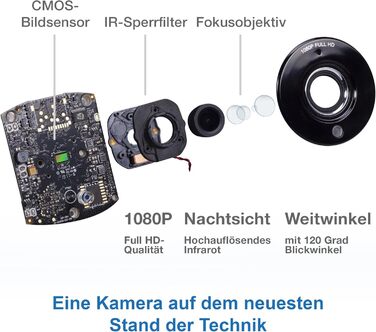 Vtech VM901-1W WiFi камера: розумний дитячий монітор з 5-дюймовим HD-дисплеєм, 1080P, поворотна камера, мобільний додаток, широкий кут огляду 120°, сумісність з iOS та Android