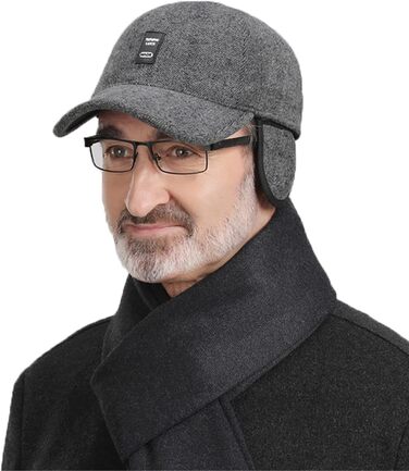 Кепка CLAPE з відкидною часткою, чоловіча, для активного відпочинку, спортивна, в стилі Old School, Dad Hat, вовняна, універсальний розмір (GSDT5-Gray)