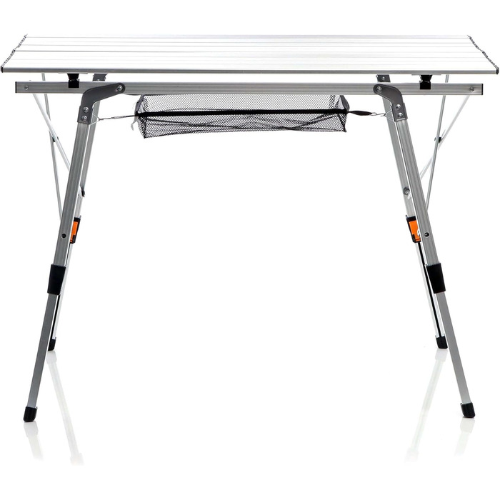 Складний кемпінговий столик Wiltec 70x69 см з алюмінієвою рамою та сумкою для транспортування - садовий, похідний, складаний стіл