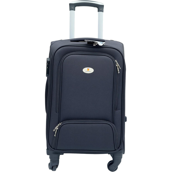 Чемодан Ribelli Handgepäck 70L, чорний: міцний валіза на 4 колесах з TSA-замком та телескопічною ручкою, L-XL-XXL комплект