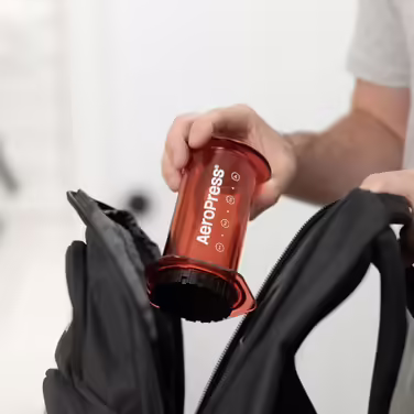 AeroPress Clear прозора кавова прес-машина 3-в-1: френч-прес, пуровер, еспресо, для подорожей, без гіркоти, стандарт, червона