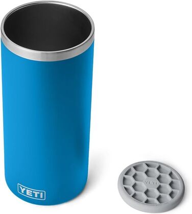 YETI Rambler Wine Chiller - Stainless Steel Insulated Wine Cooler (Big Wave Blue)