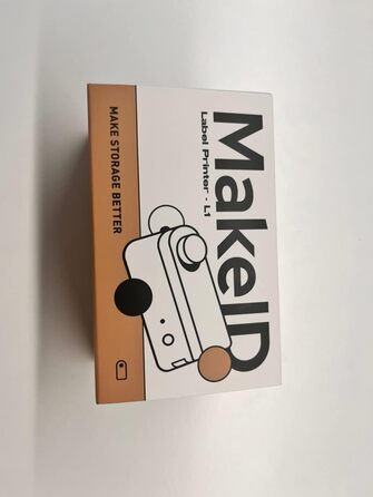 Makeid L1 Бездротовий етикет-принтер Bluetooth, портативний, для дому та офісу, друк 9–16 мм, швидкість 31 мм/с, білий, 203 DPI