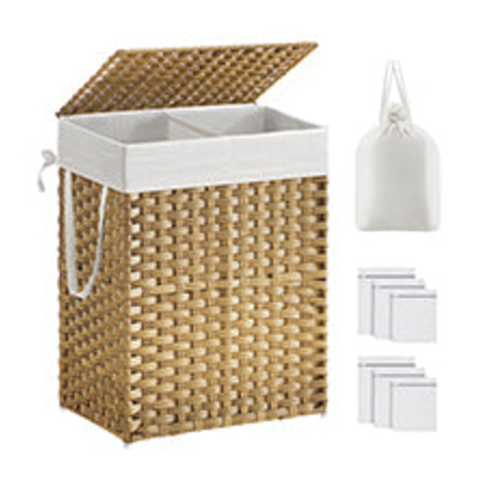 Natural Laundry Basket with Lid