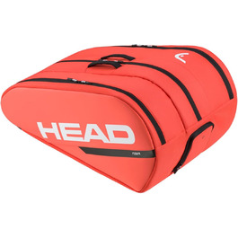 Сумка для ракет HEAD Tour Racquet Bag XL чорний/білий (флуоресцентний помаранчевий)