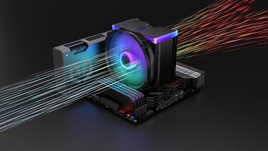 Система охолодження CPU Endorfy Fortis 5 Black ARGB з вентиляторами 140 мм та 120 мм, підтримка AM4, AM5, LGA1700, LGA1200