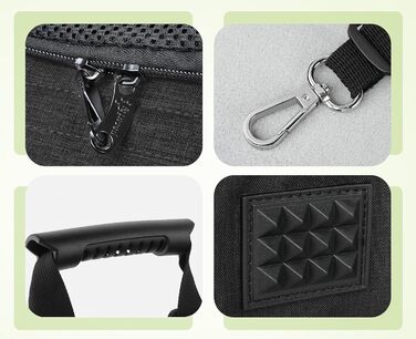 Pecute Pet Carrier Backpack with Mesh Window - Portable & Foldable Cat & Dog Carrier Bag - Breathable, Lightweight, Waterproof Oxford Cloth - Large Capacity, Non-Slip, Black, Classic Mesh (L)
