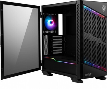 Корпус для комп'ютера MSI MPG Velox 100P Airflow ARGB Midi Tower ATX з вікном