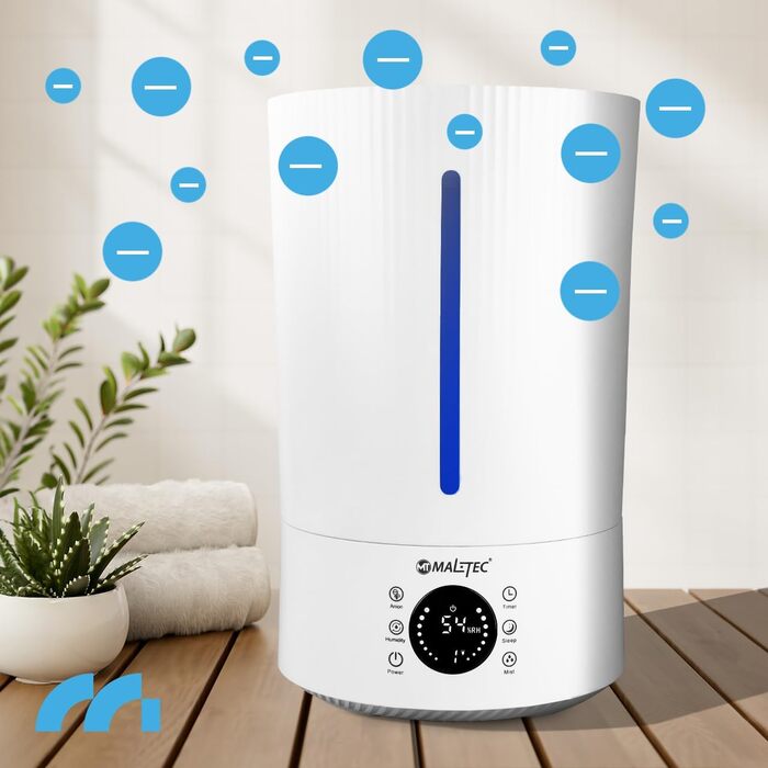 Maltec Humidifier Ionizer Diffuser WT5000ION with Oils Ultrasonic up to 35m2 Aromatherapy 3 Levels
