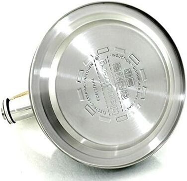 Свисток-чайник з нержавіючої сталі, 3 л, для індукційних, газових та електричних плит (Blue)