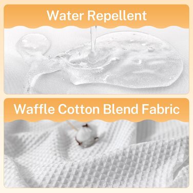 Набір штор для душу River Dream, бавовняна суміш, вафельна тканина, 180x188 см, білий з квітковим малюнком